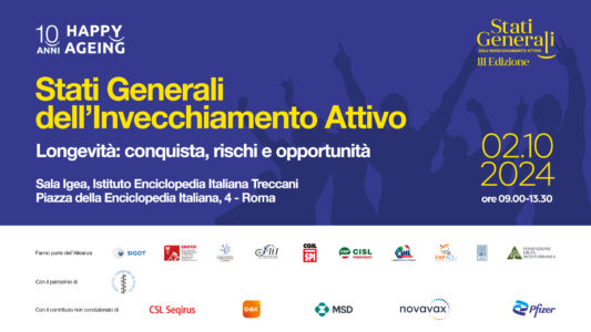 Stati Generali dell’invecchiamento attivo – Longevità: Conquista, Rischi e Opportunità. 2 ottobre 2024, Roma